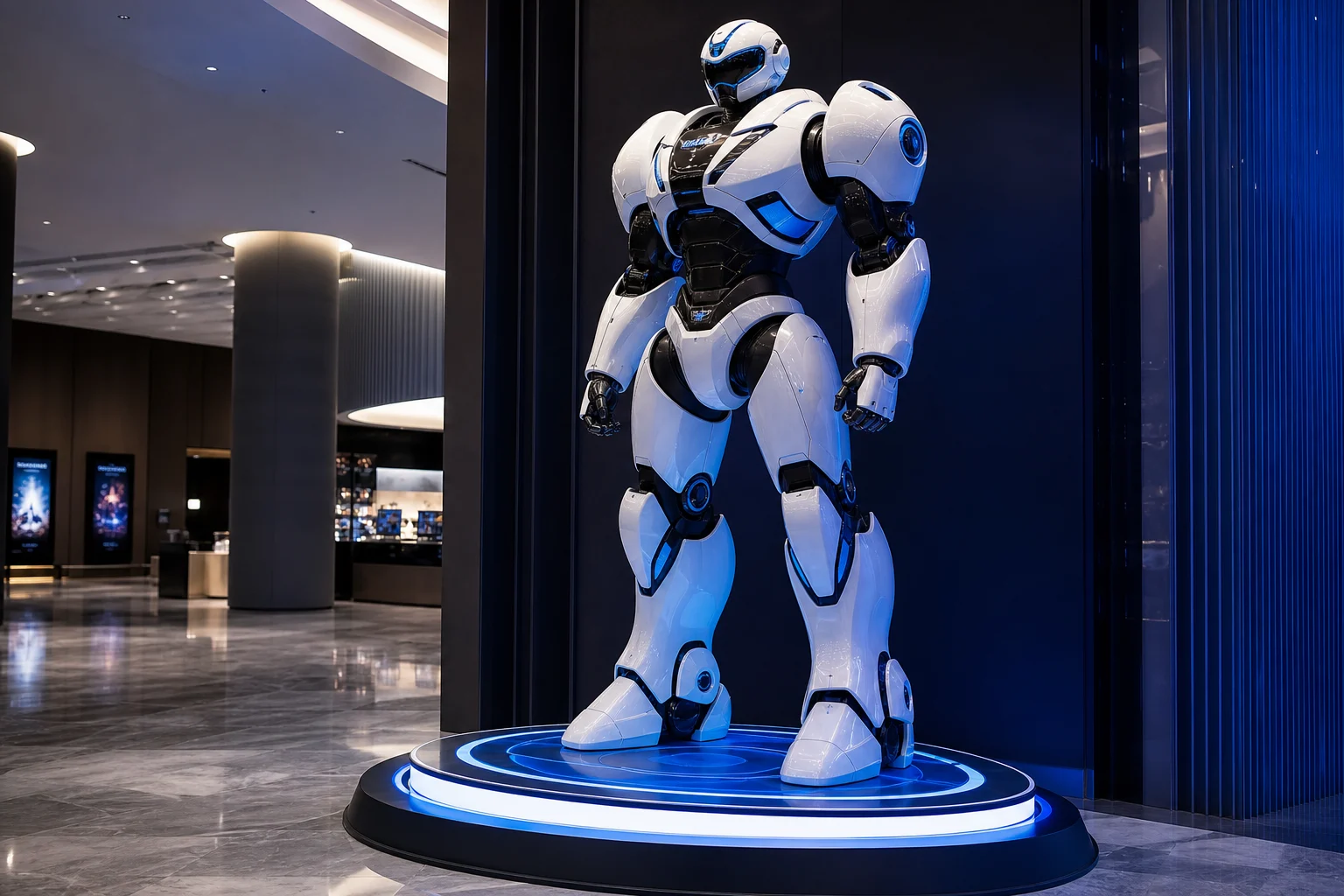 Star Wars licensed FRP character sculpture for commercial display