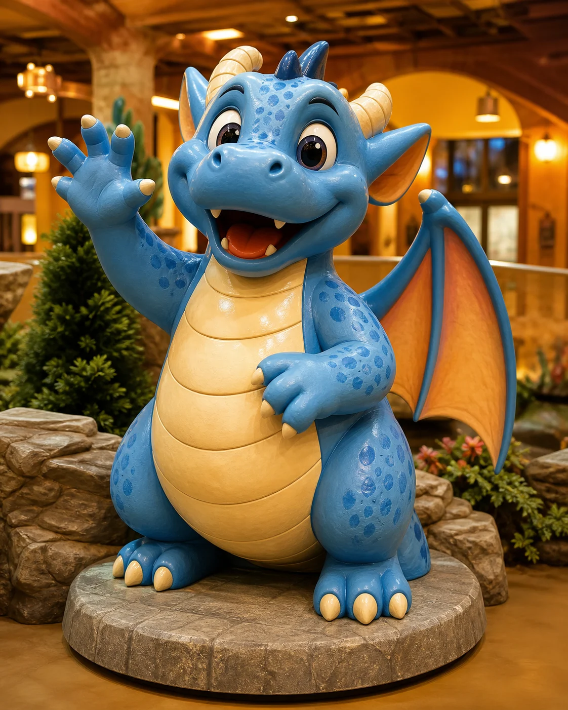Disney licensed FRP character sculpture for commercial display