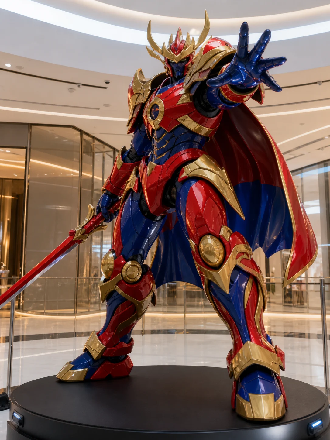 Marvel licensed FRP character sculpture for commercial display